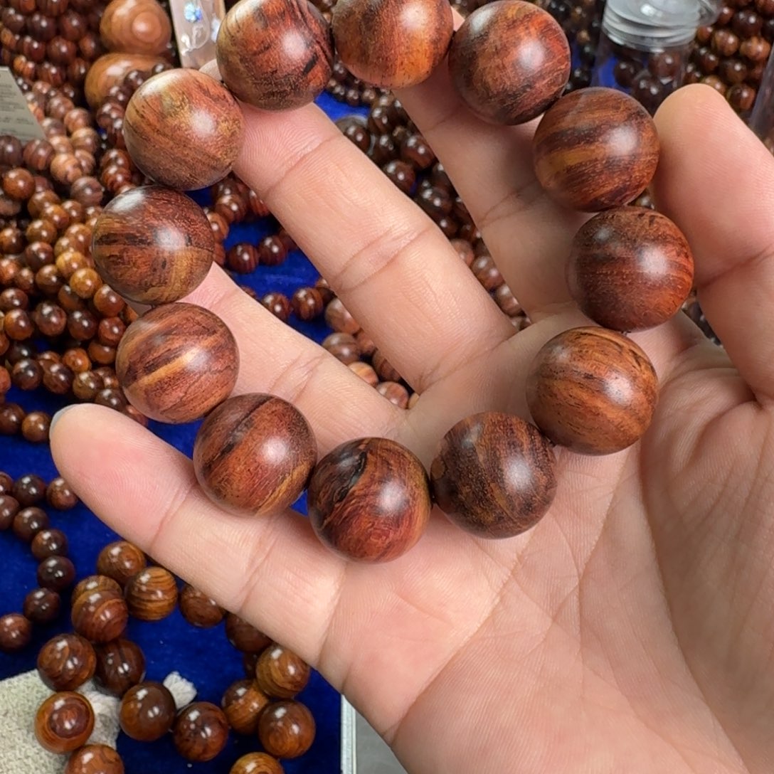 手串/手链黄花梨/降香黄檀粗抛2.0规格海黄手串