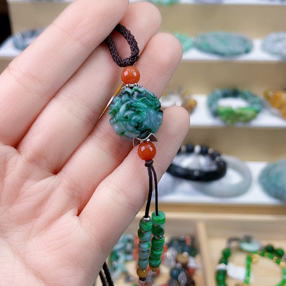 妈***）翡翠未镶嵌手链手链