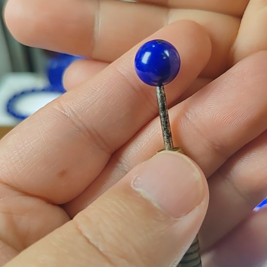 青***爷青金石未镶嵌单珠