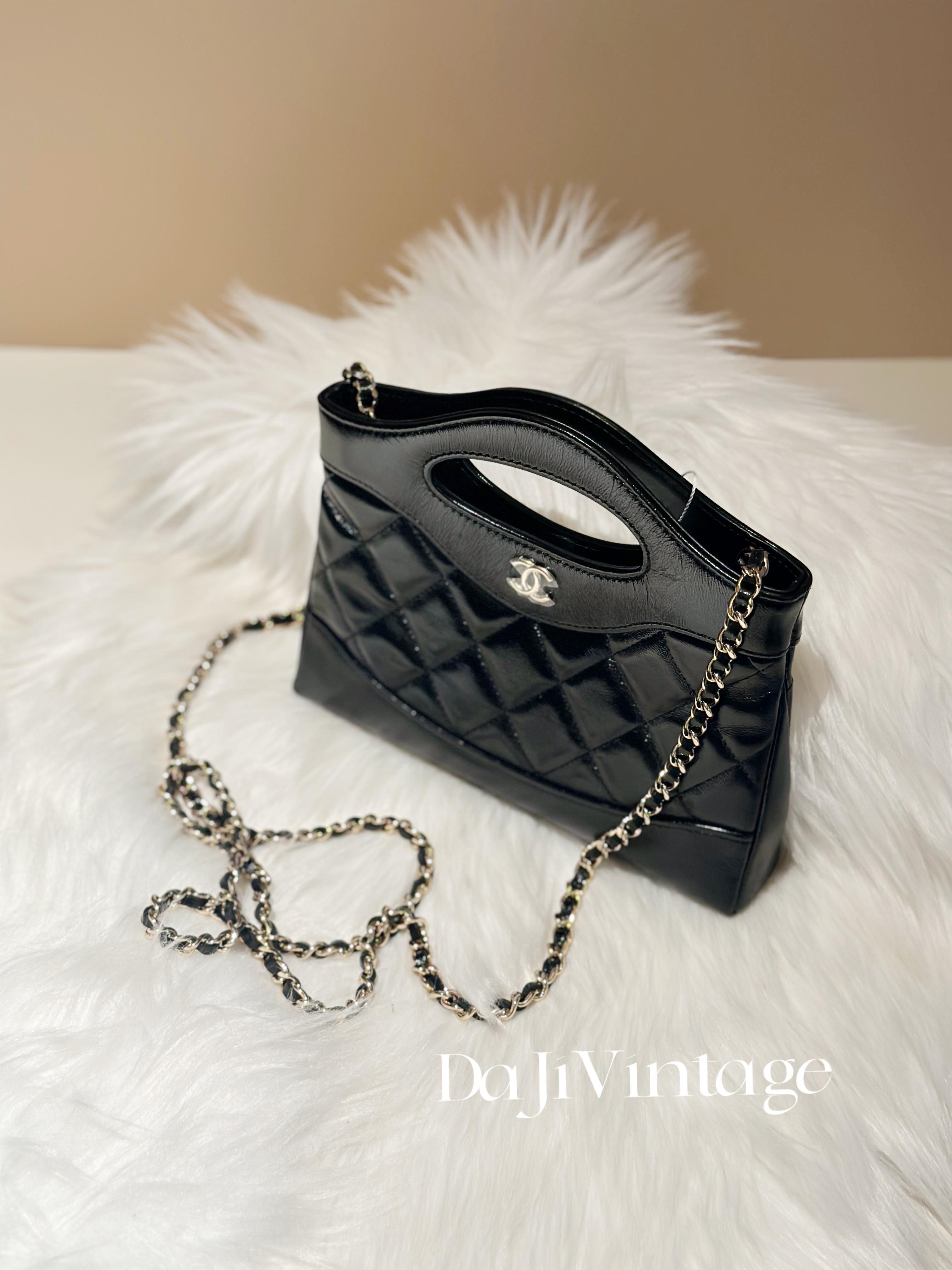 99新  大吉中古/chanel香奈儿31bagnano斜挎包