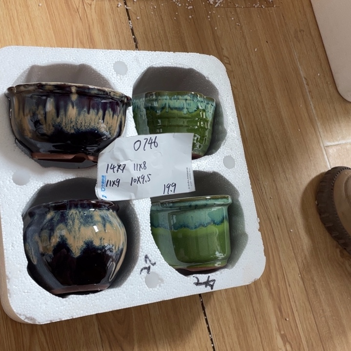 粗陶多肉花盆微瑕746
