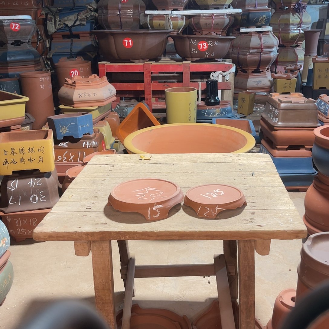 紫砂花盆托盘盆两个