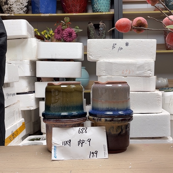 粗陶多肉花盆微瑕688