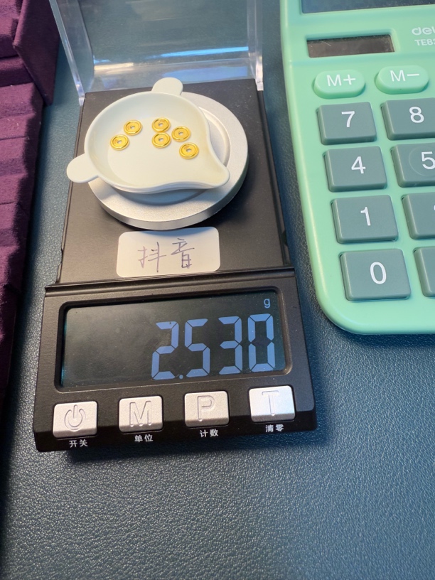 足金999车轮隔片卡六秀