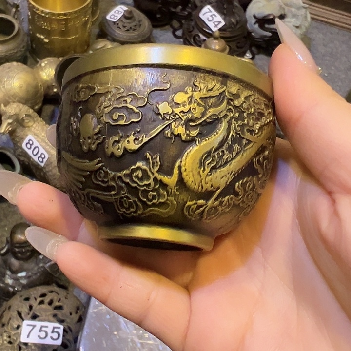 黄铜摆件，文房工艺品摆件