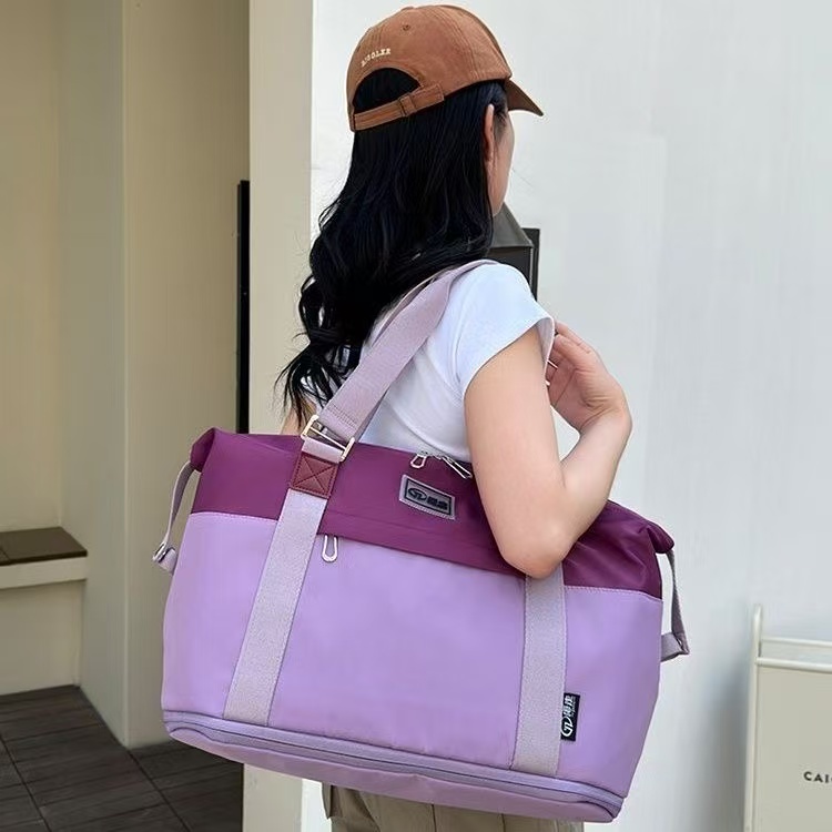 【崔崔推荐】2025多功能撞色单肩包旅行包扩展包待产包健身包