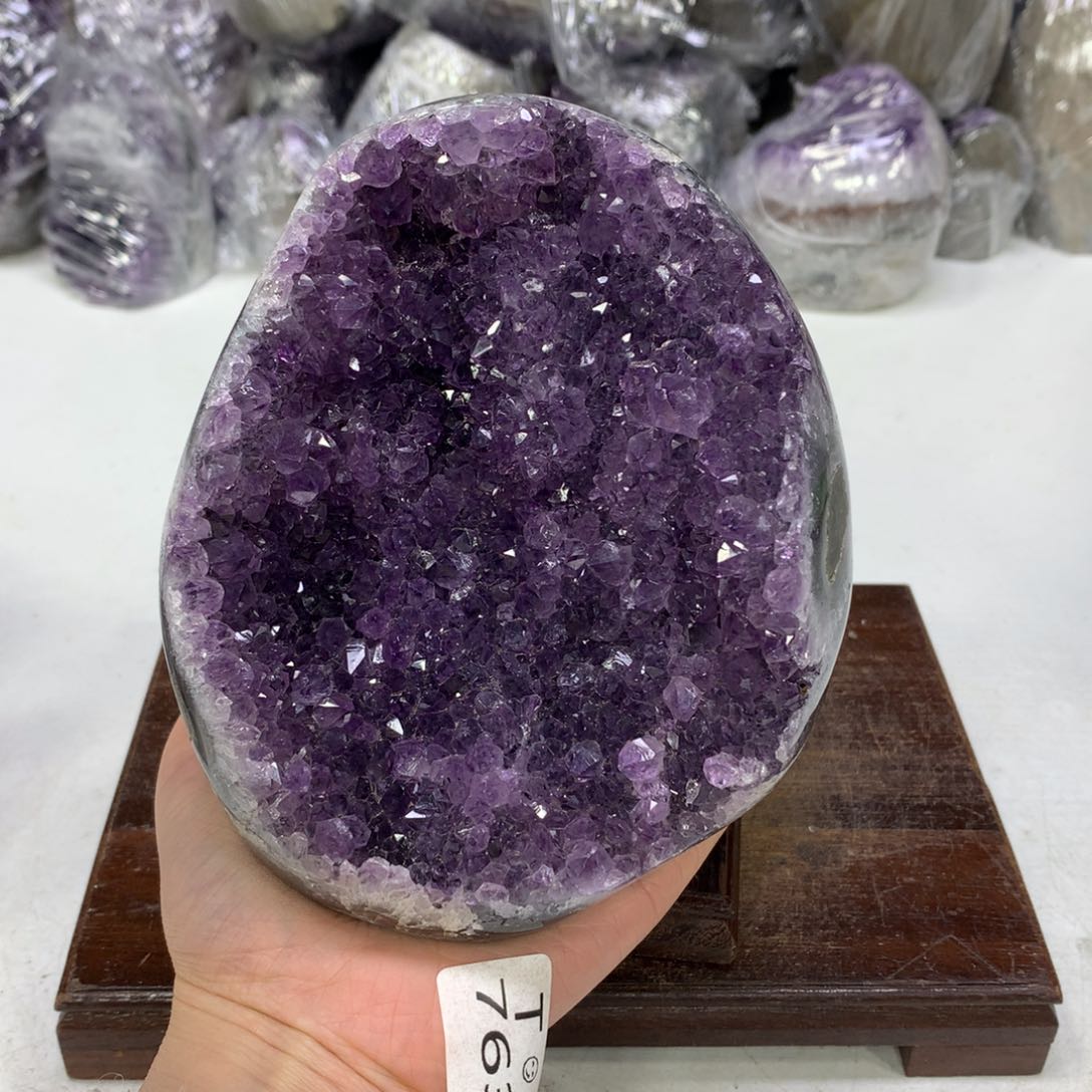 紫晶摆件未镶嵌水晶