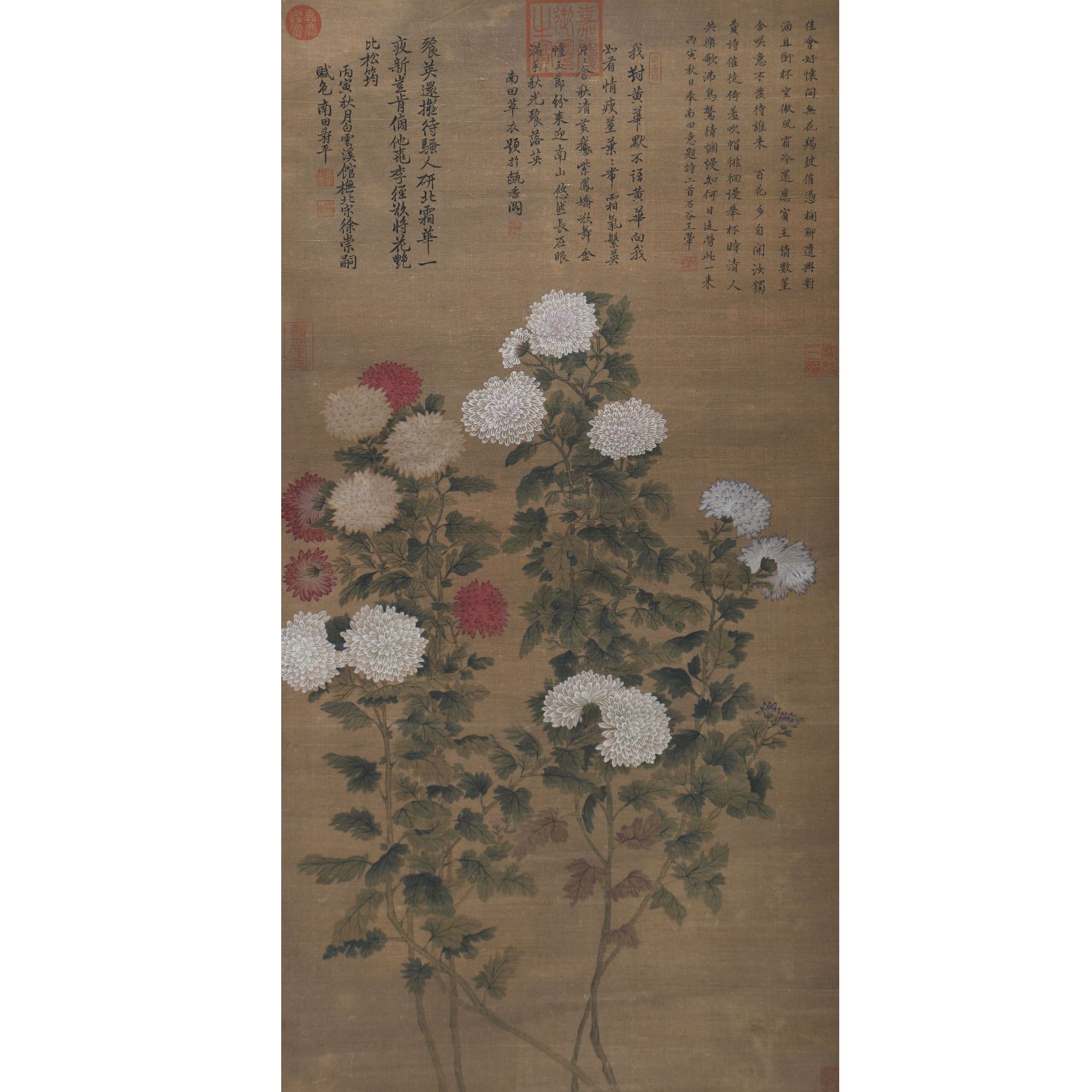LOT.005【花卉】绢本立轴B0503-098预展手绘专场