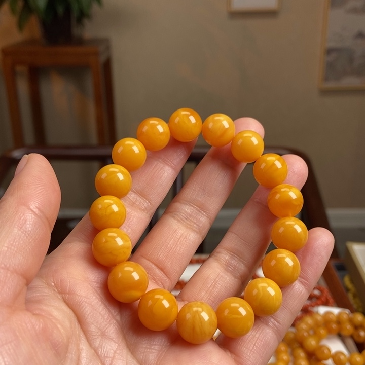 琥珀手链未镶嵌蜜蜡手串12