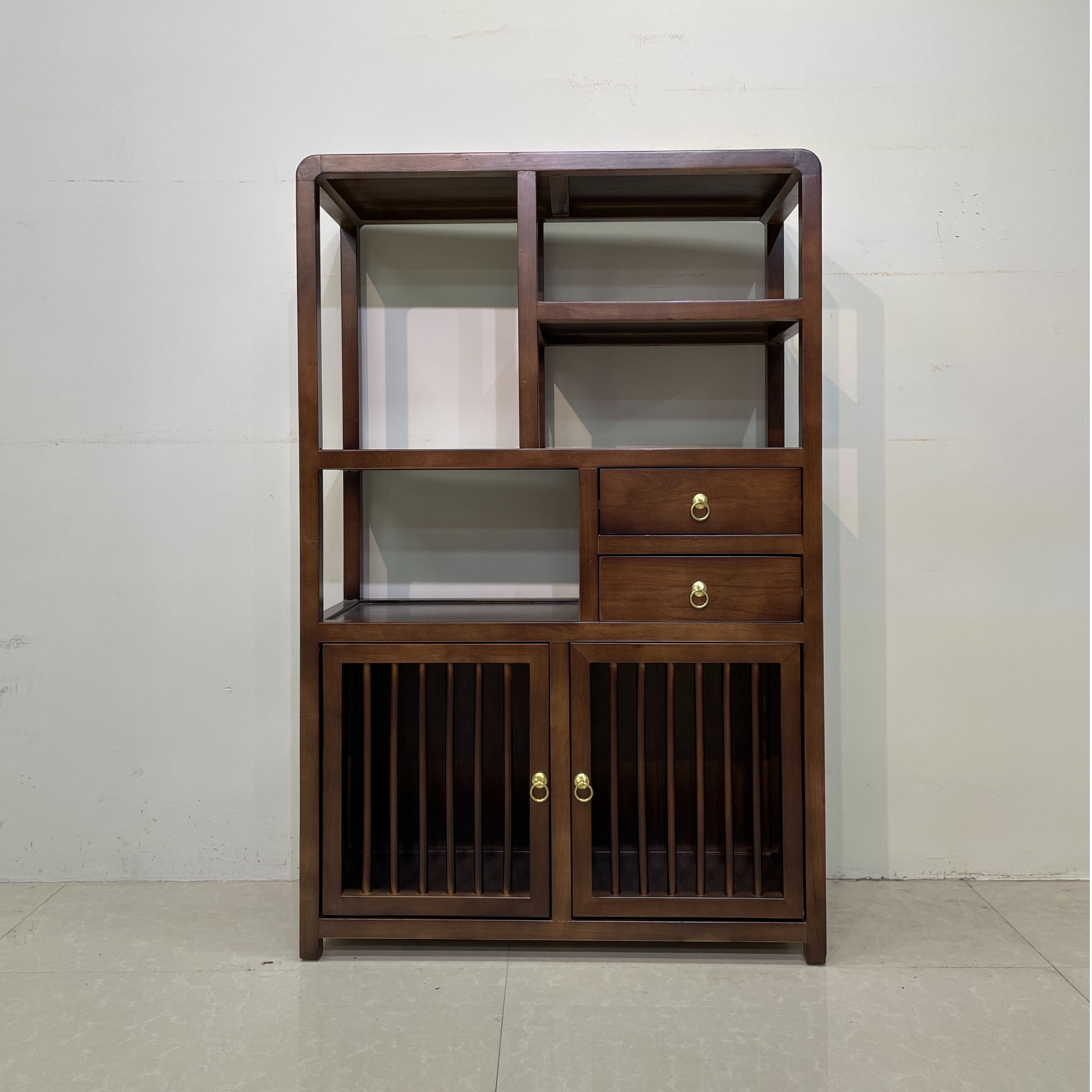 新款78公分矮柜，茶叶柜珍宝阁实木新中式收纳柜