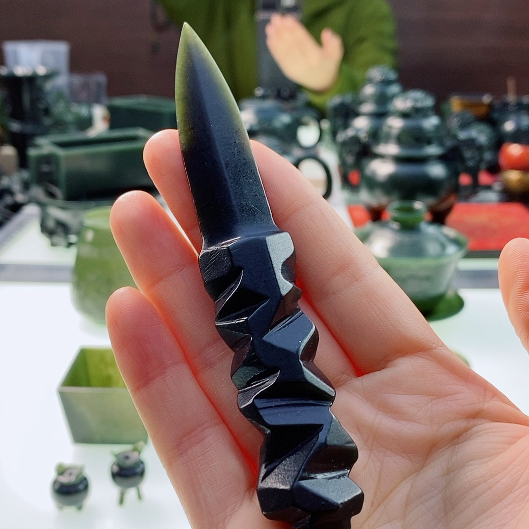 和田玉（青玉）把件未镶嵌