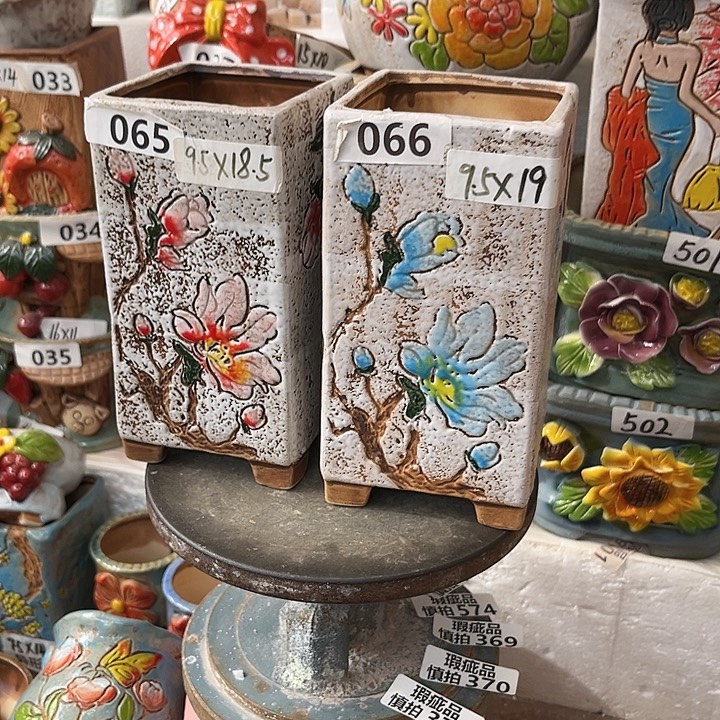 粗陶材质多肉花盆