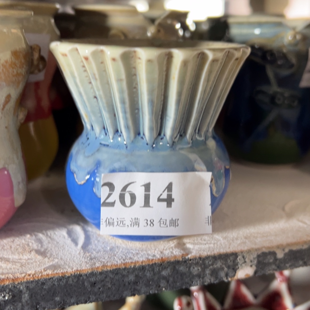 红陶景德镇手工花盆