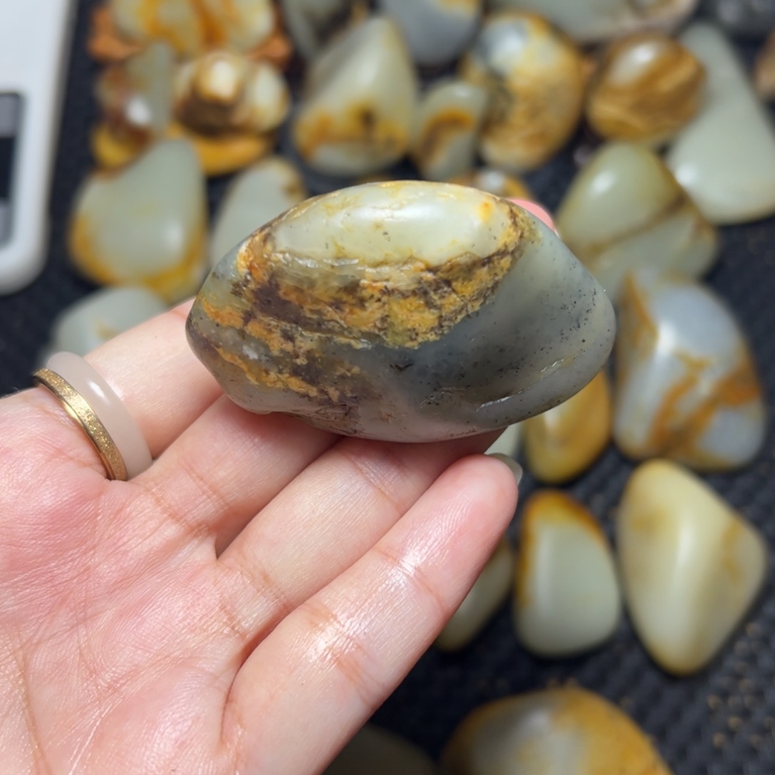 和田玉未镶嵌挂件A36