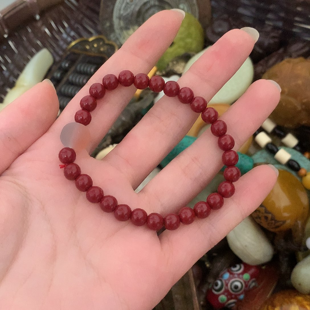 玛瑙/玉髓颈饰合金草*