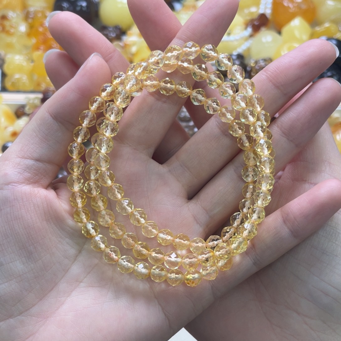 琥珀未镶嵌裸石天然琥珀6mm