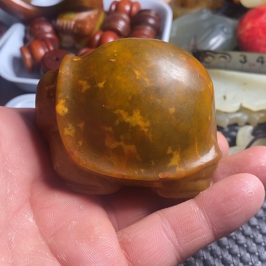 蛇纹石玉合金颈饰