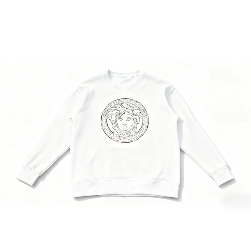 瓦萨琪早秋新款简单重工烫钻款式秋冬卫衣男款秋季长袖上衣