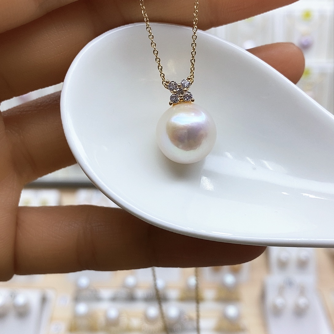 淡水珍珠吊坠(赠链)合金