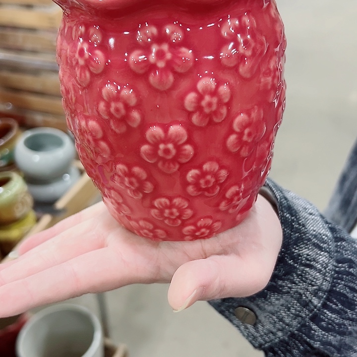 有孔.凑满10元发货多肉陶瓷花盆！