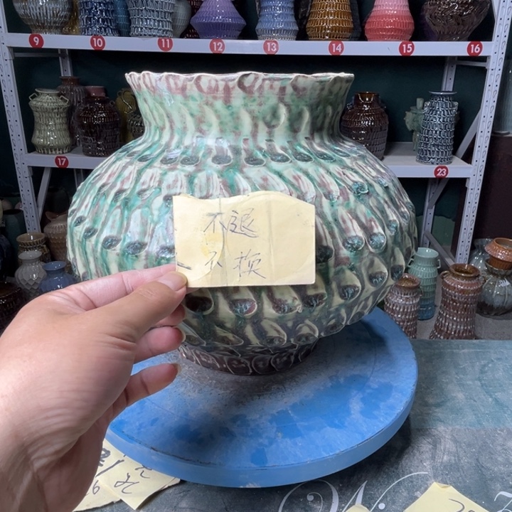 東***雨陶景德镇陶瓷花盆花器704