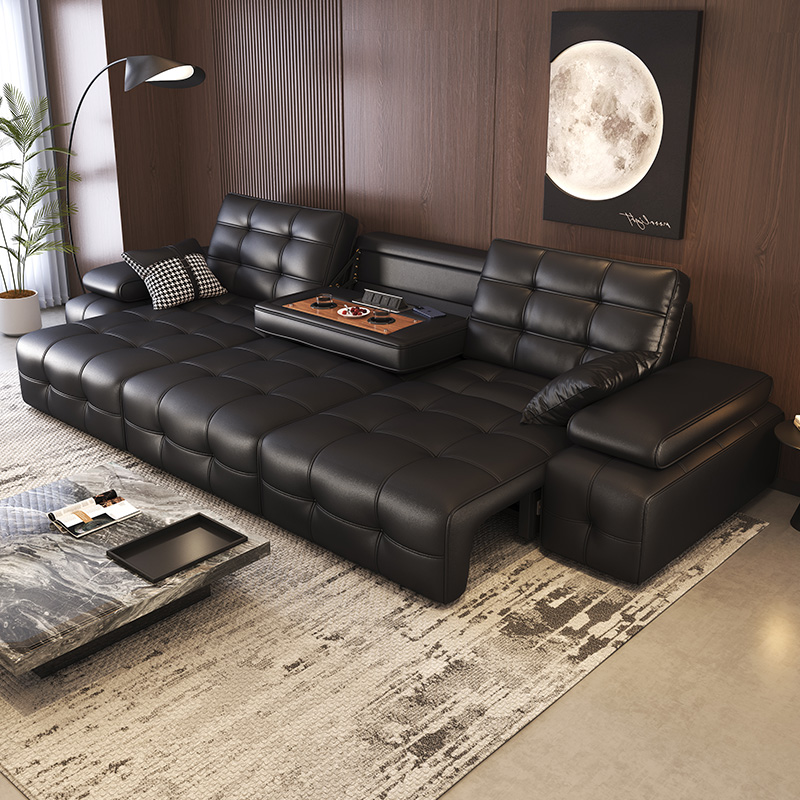 劳伦斯零靠墙电动沙发床智能可伸缩多功能两用家庭影院客厅三人位