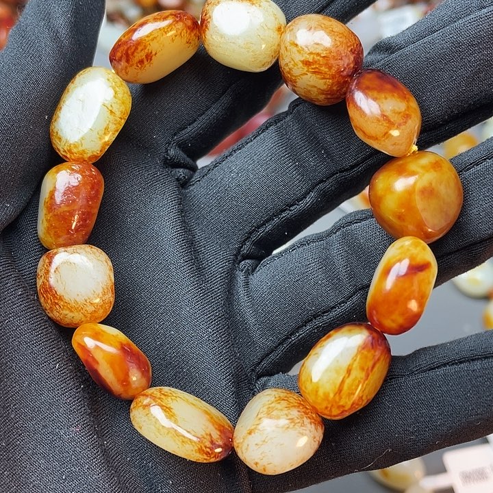 和田玉未镶嵌手链