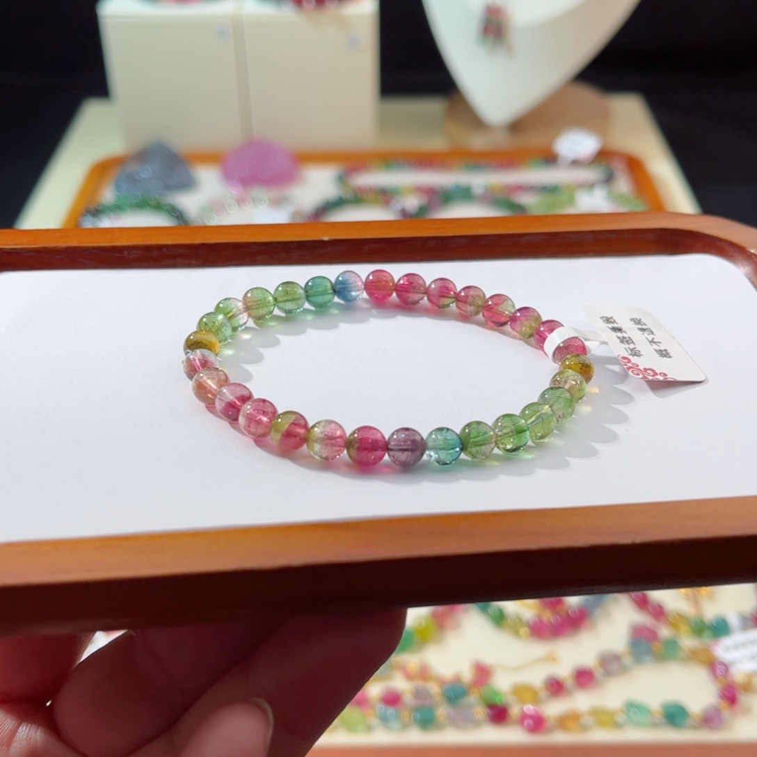 碧玺手串未镶嵌手串