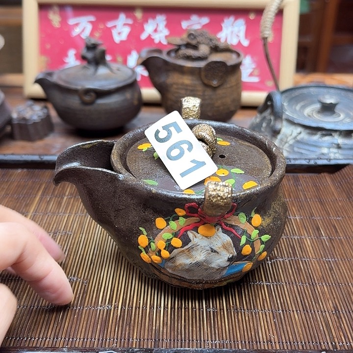 纯手工制作粗陶茶具