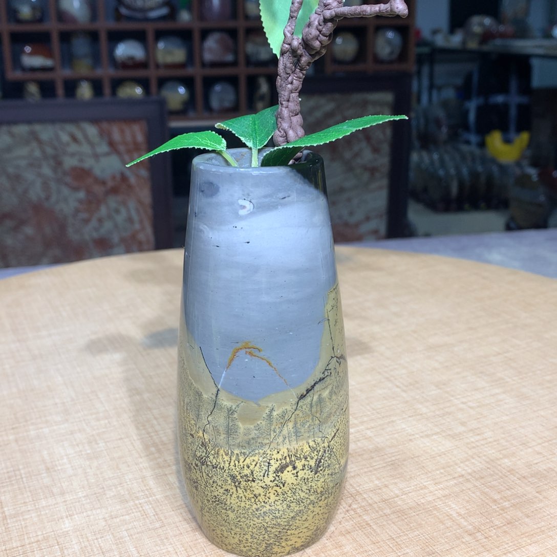 紫砂，广西国画石摆件，收藏观赏，广西国画石摆件，收藏观赏