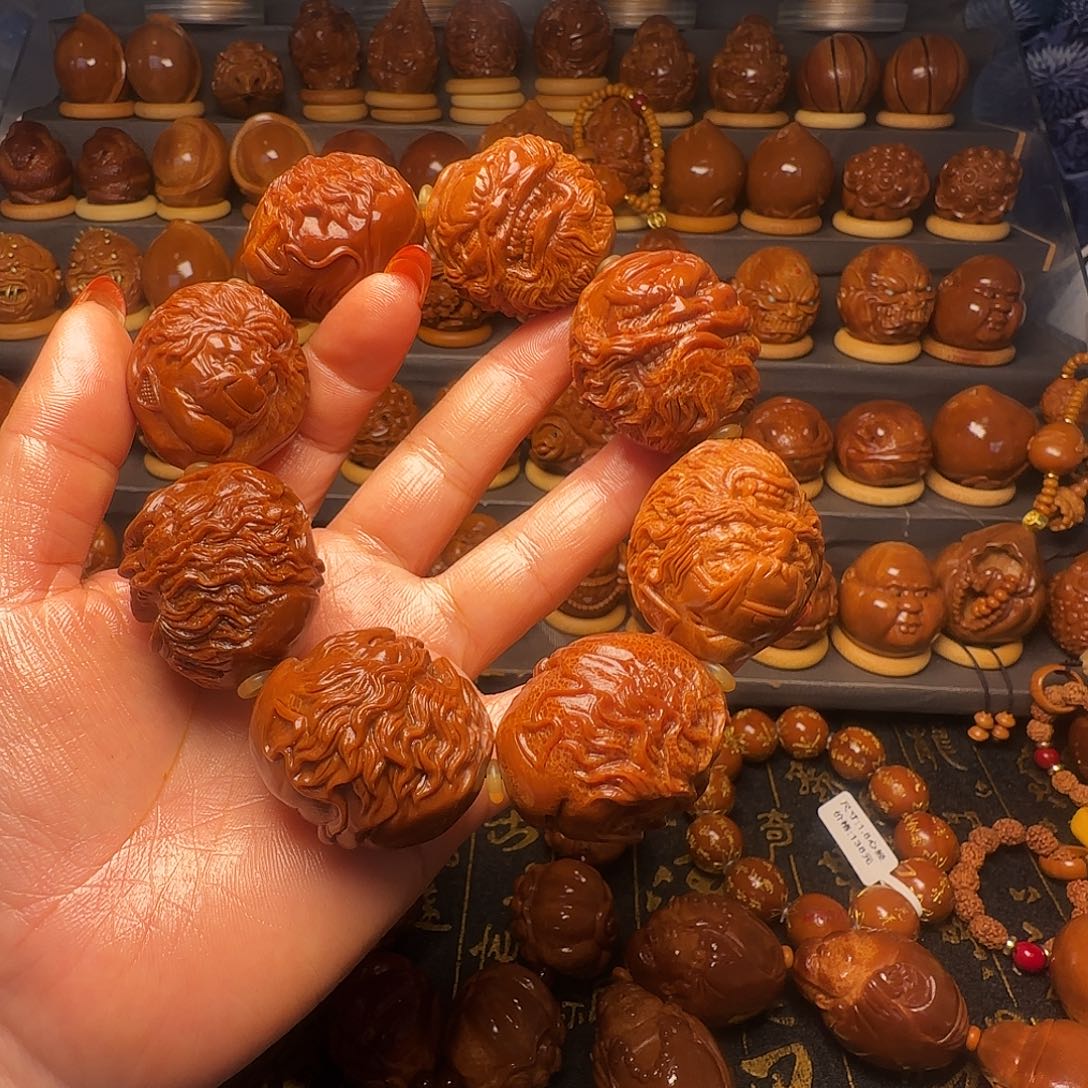 道***猫橄榄核手串/手链钟馗