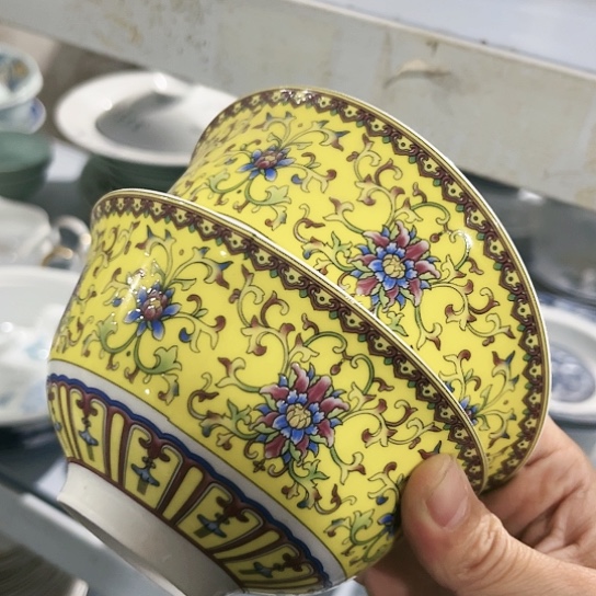 碗5寸碗两个陶瓷陶瓷