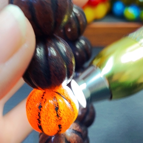 玛瑙/玉髓手链未镶嵌南瓜龙血珠20