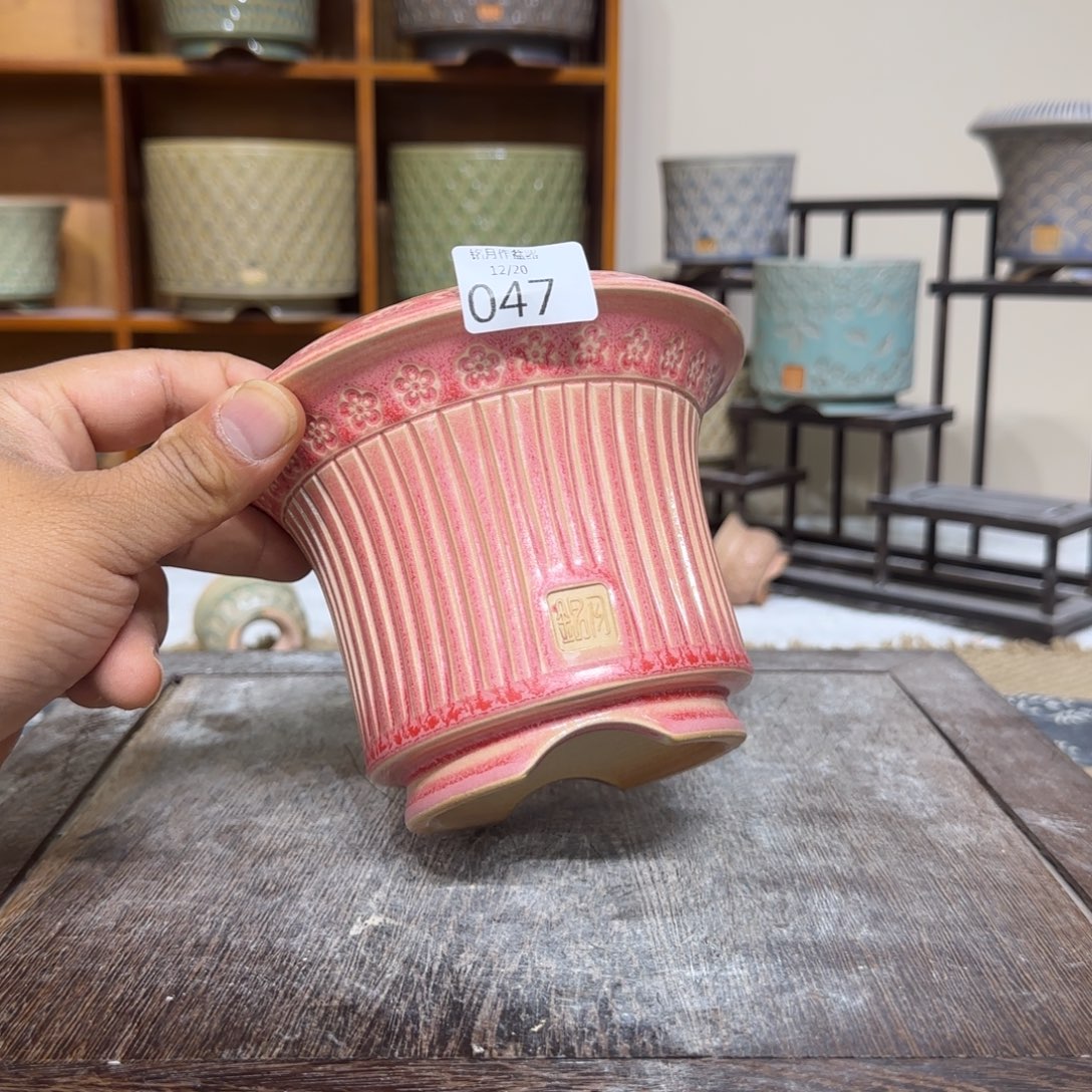 手工花盆 047 内口口径 11.5 cm 