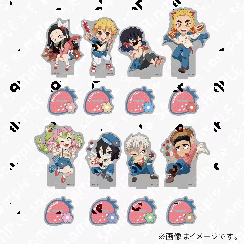 鬼灭之刃草莓节立牌吧唧透卡盲抽（b池）(两抽送特典）