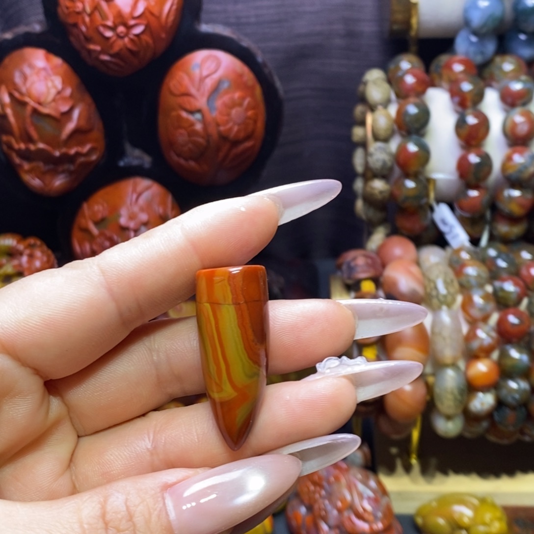 翡翠未镶嵌颈饰子弹头37.3✖️15