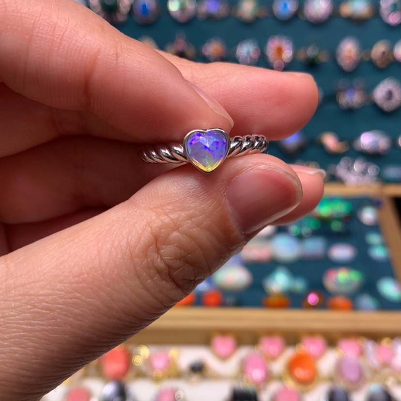 【闪购商品】欧泊银S925镶嵌戒指款式