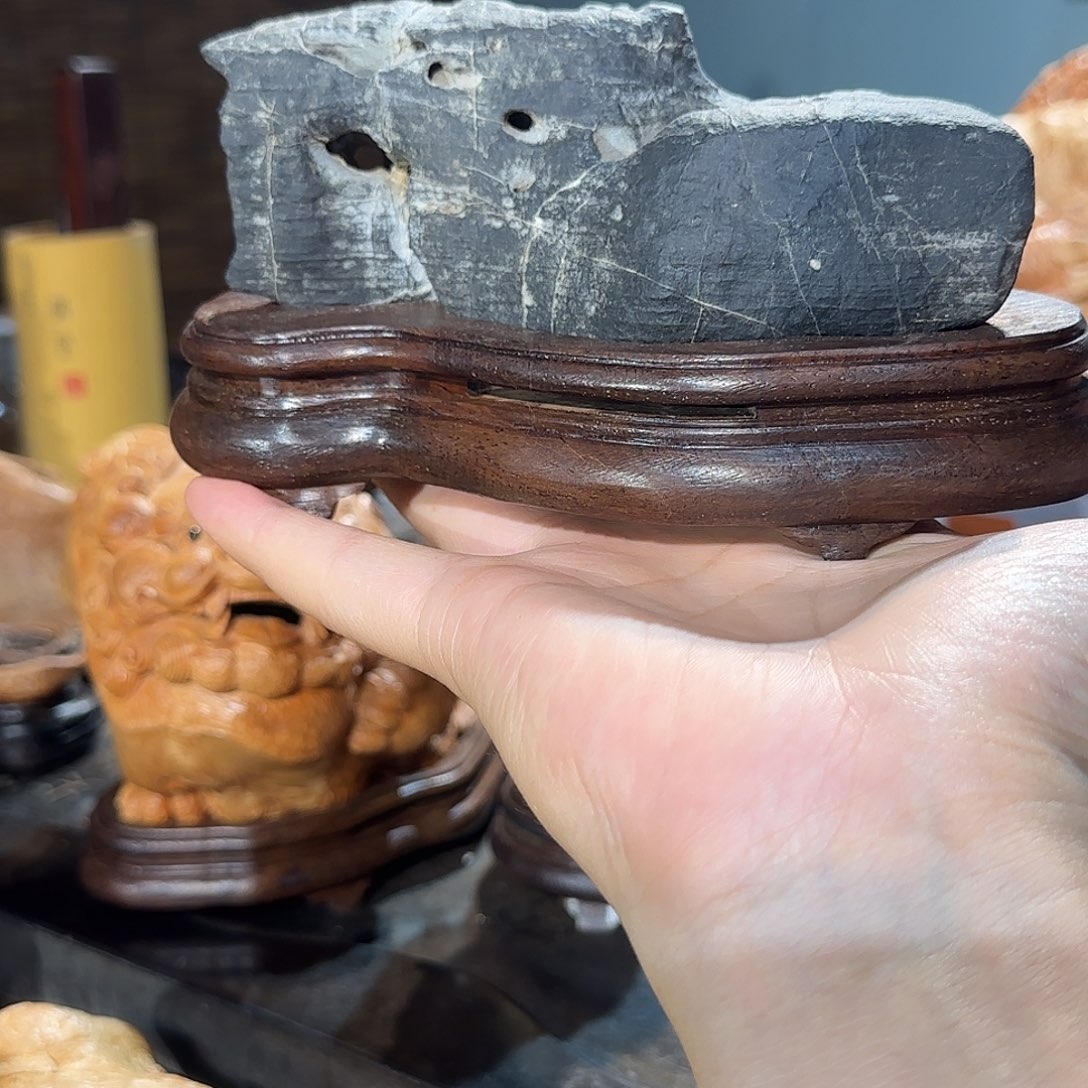 太湖石香炉香薰炉摆件