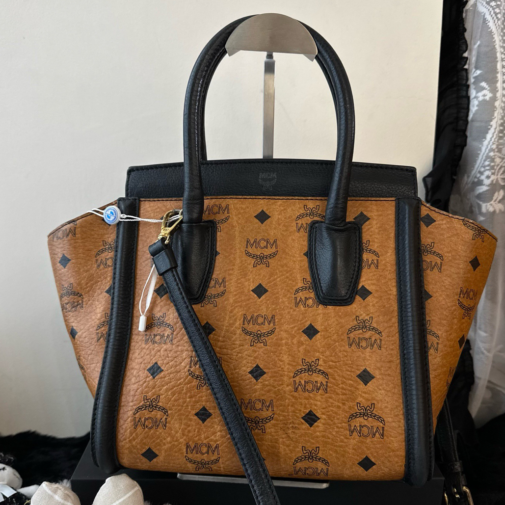 95新 MCM mcm米拉mila杀手包肩背斜挎包