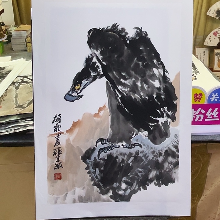 国画张圣敏先生纯手绘作品