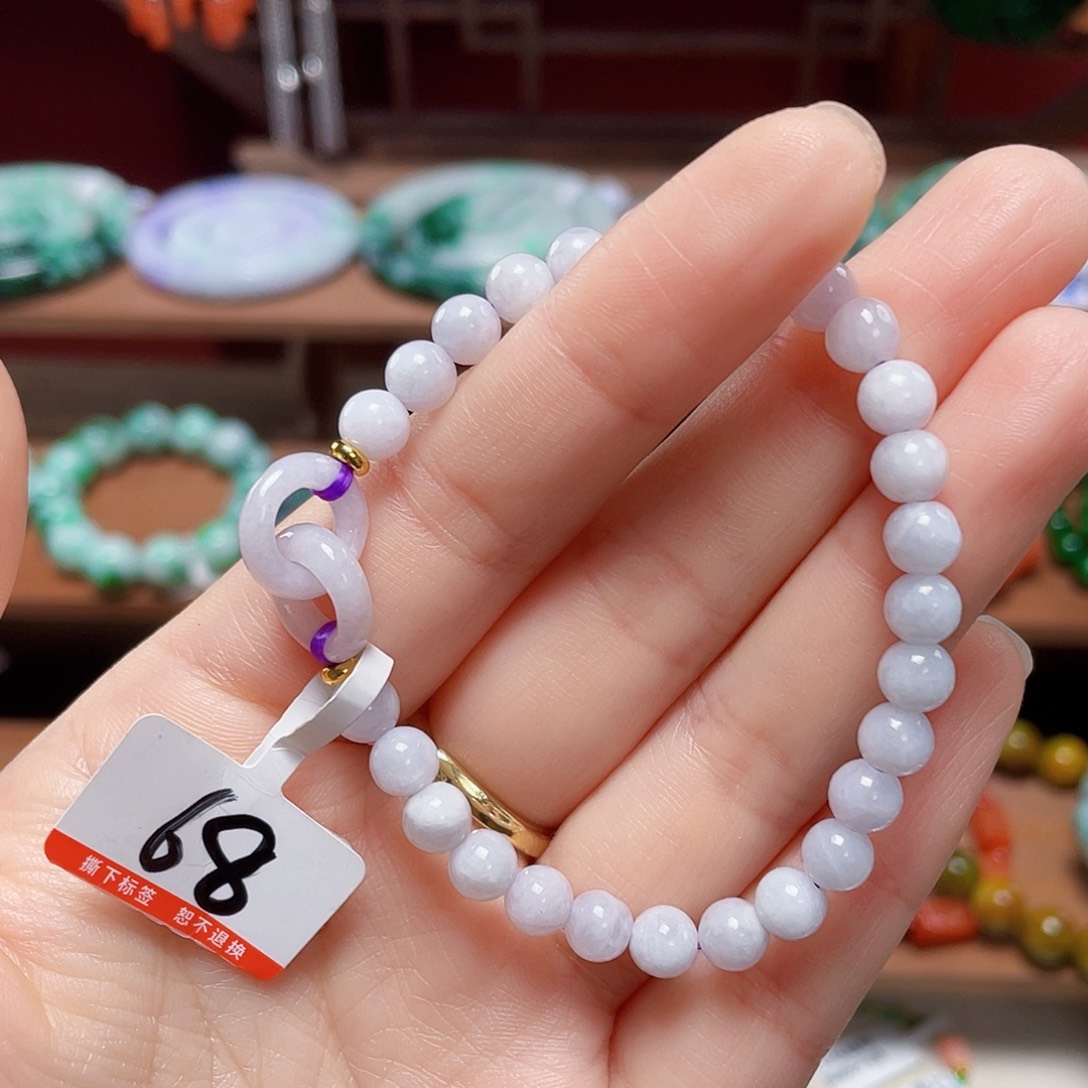 翡翠未镶嵌手链饰品