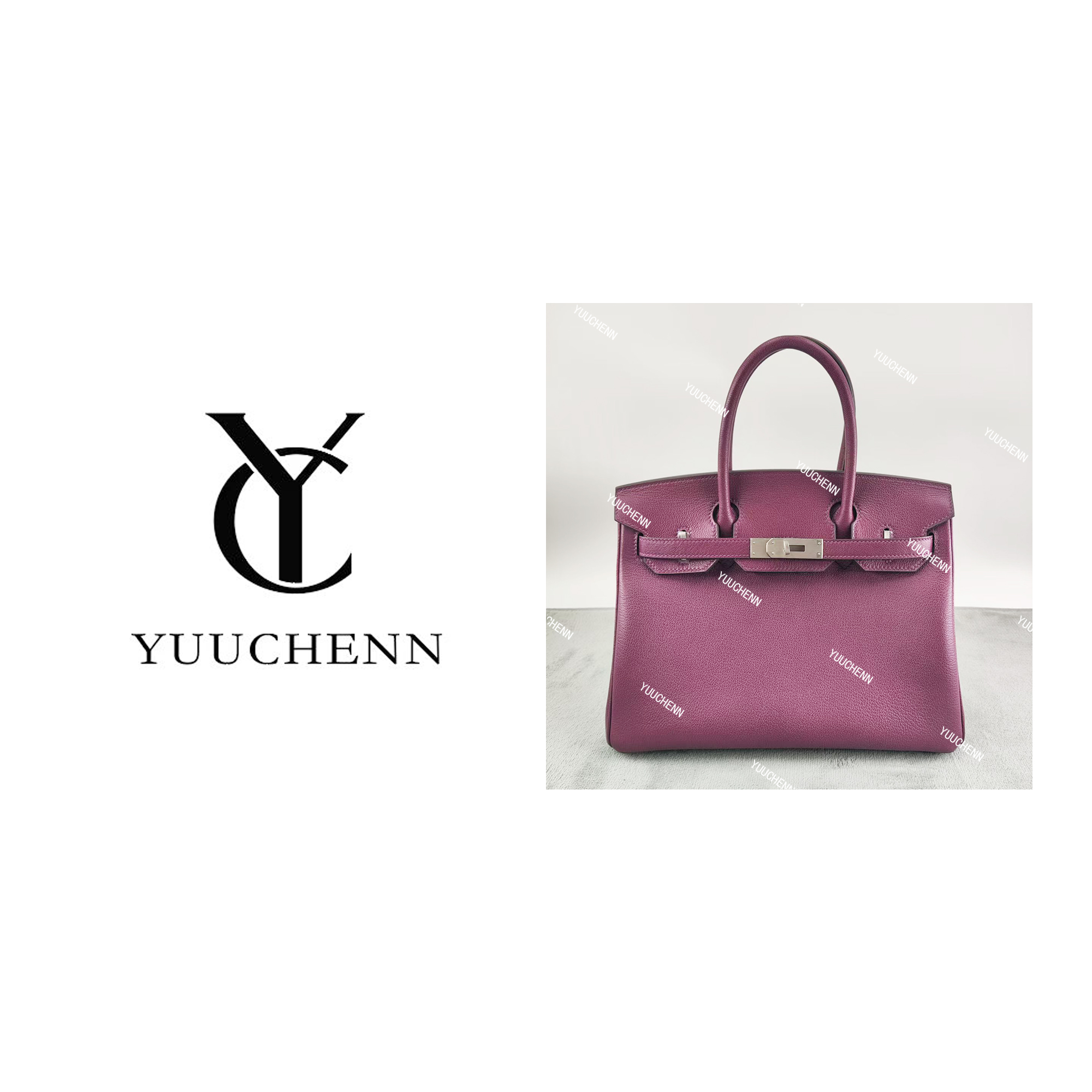 YUUCHENN【手工定制】30cm原创设计高定真皮包 HH4320