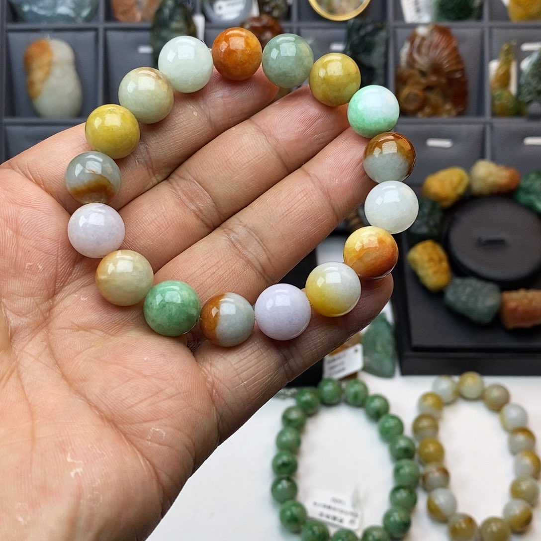 翡翠手串未镶嵌多宝