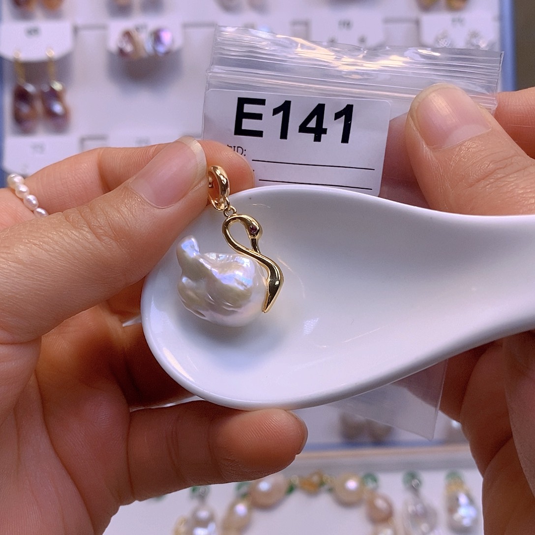 淡水珍珠颈饰银S925镶嵌