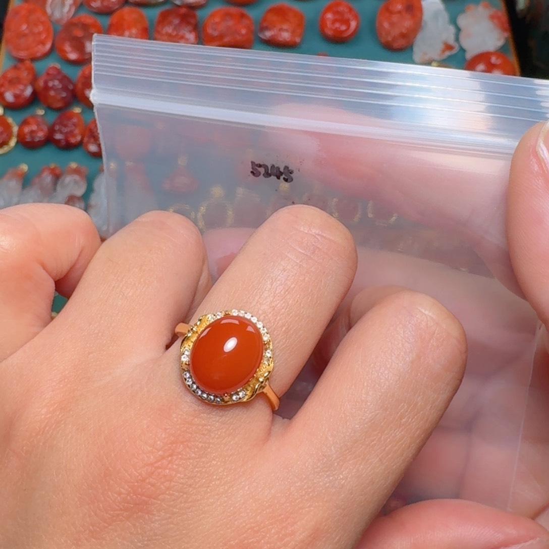 南红玛瑙南红银S925镶嵌