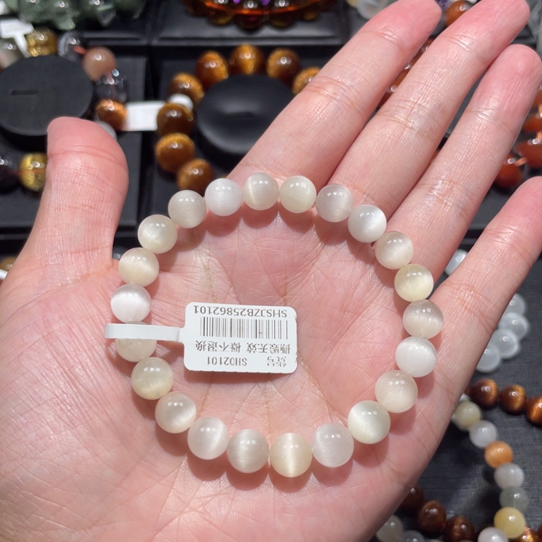 水晶手链未镶嵌彩兔毛8.5mm