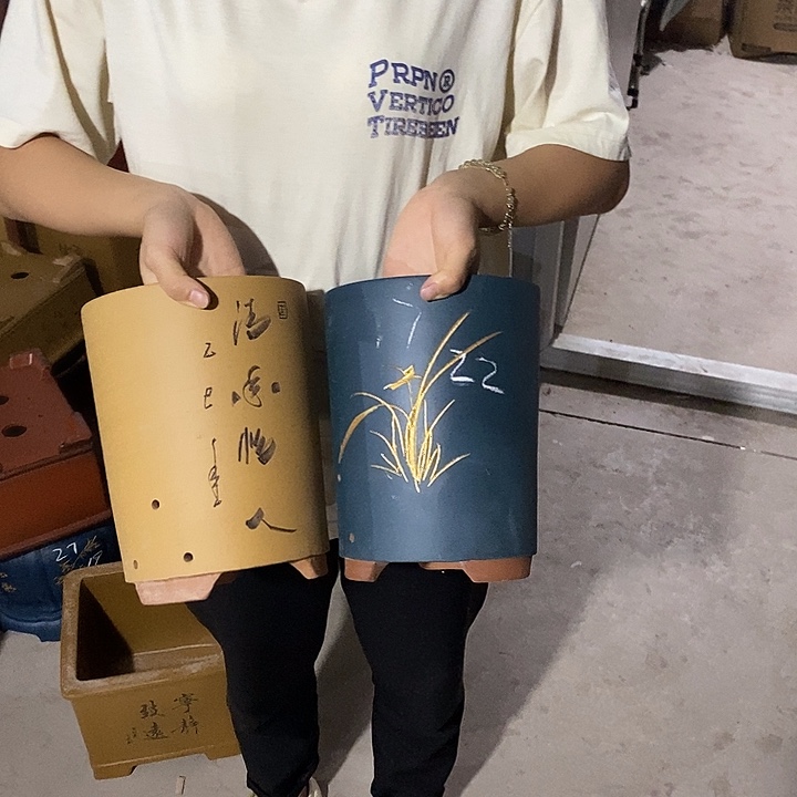 紫砂花盆紫砂花盆