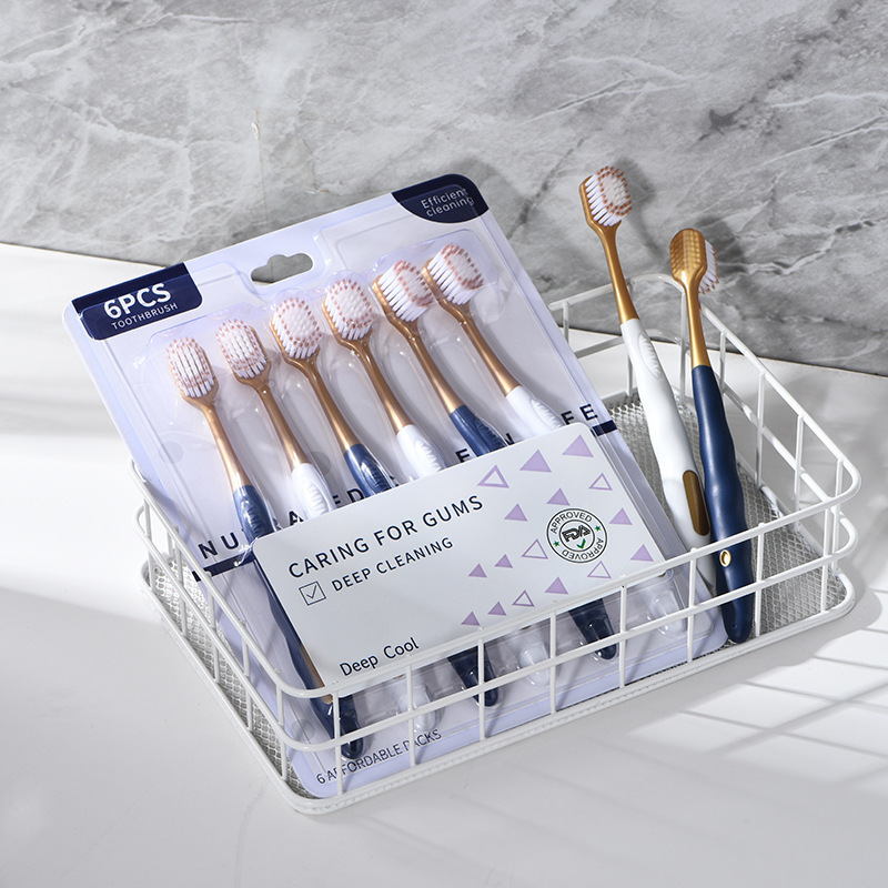 高档宽头软毛成人牙刷深层清洁适合家庭使用