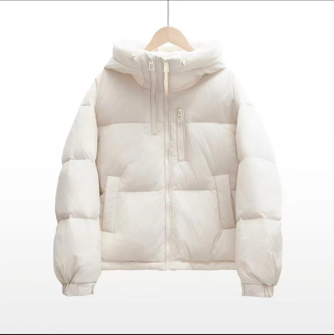 洋气新连帽双拉链设计洋气时尚百搭洋气韩版时尚加厚羽绒服