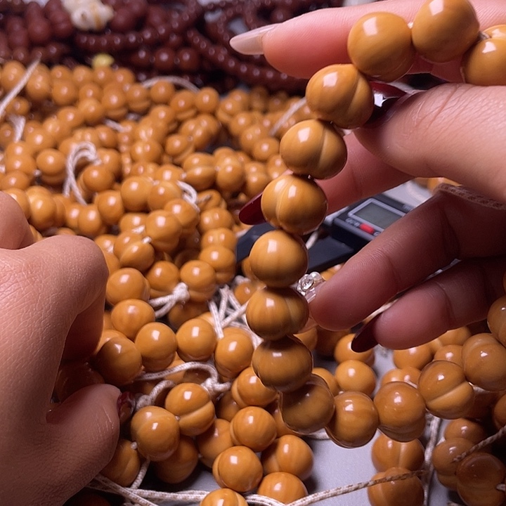 有***于手串猴头核桃14尺寸镜面柯基屁桃手持全品无暇